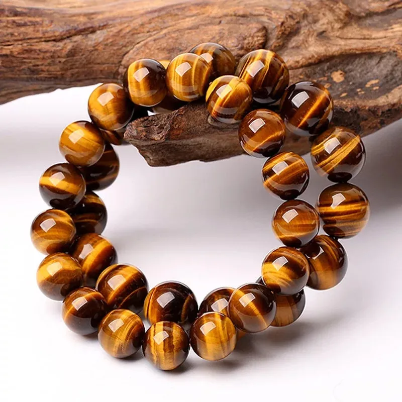 10mm Tigers Eye Bracelet 