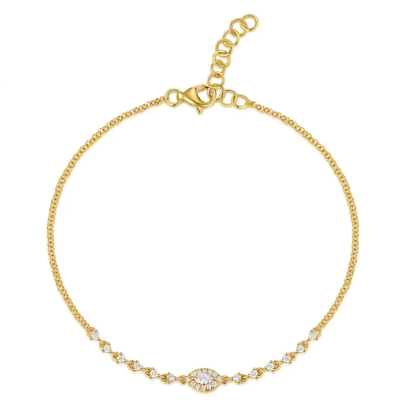 14K GOLD DIAMOND ASTRID BRACELET