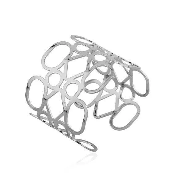 19 Designs, Simple Geometric Style Pop Punk Metal Bracelet Bangles