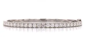 2.07ct t.w. White Gold Diamond Bangle Bracelet