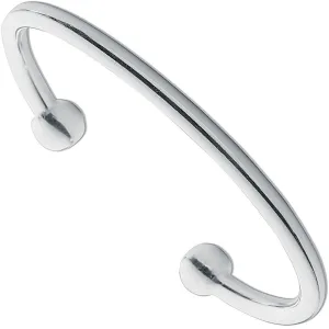 925 Sterling Silver 5mm Solid Torque Bangle 43.0g