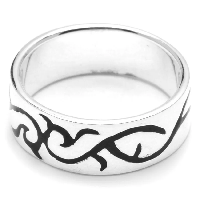 Alan Tribal 925 Sterling Silver Ring