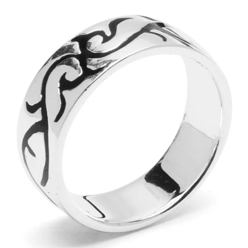 Alan Tribal 925 Sterling Silver Ring