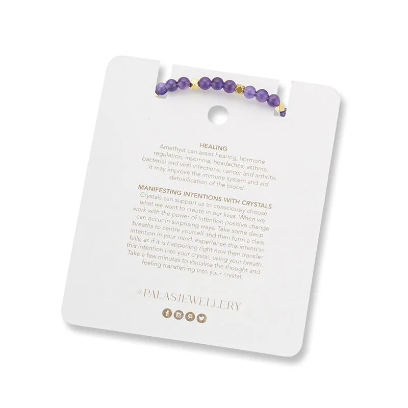 AMETHYST AURA OF GEM BRACELET