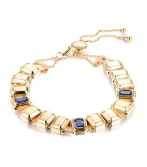 Blue Sapphire Sliding Bracelet