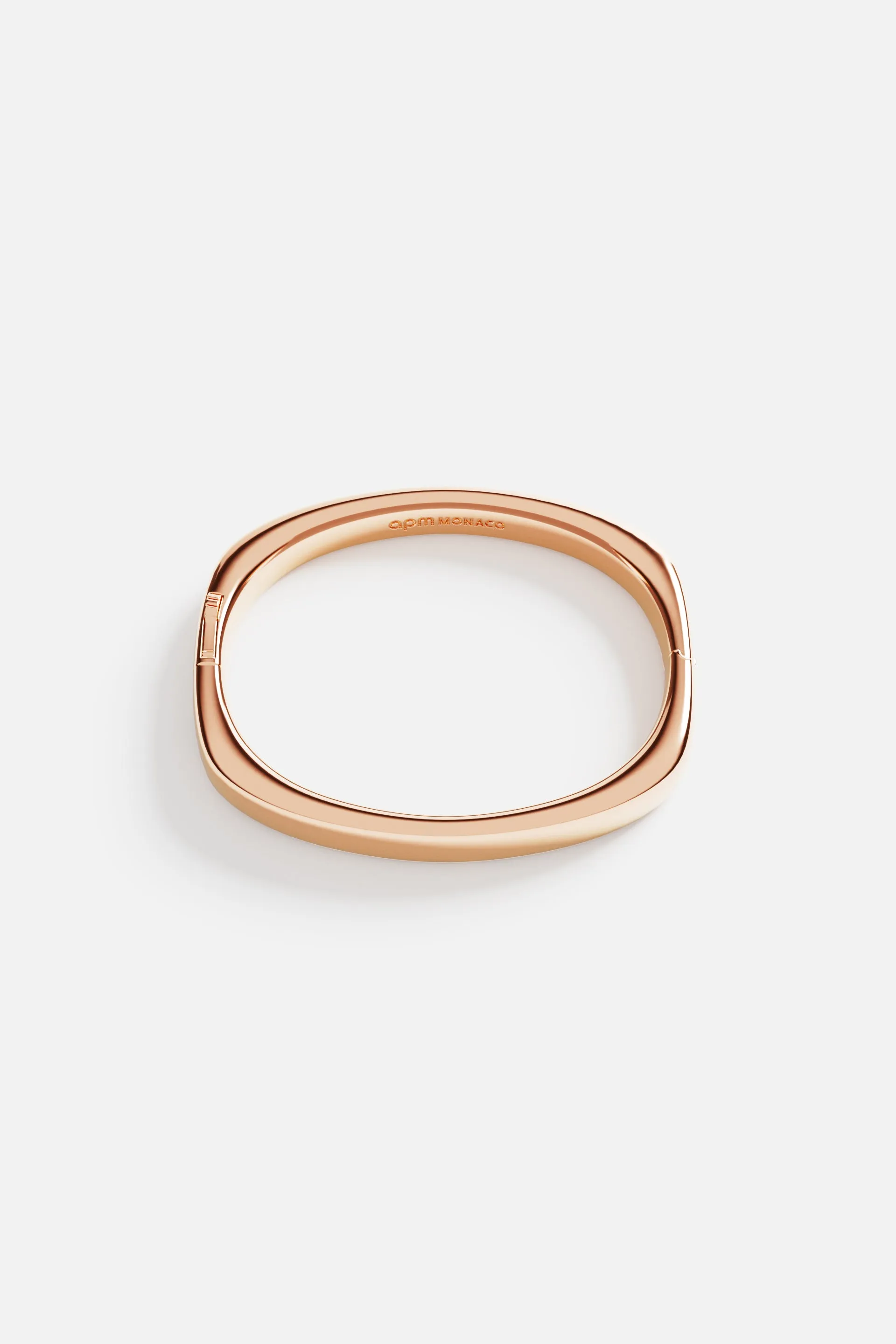 Bold Rose Gold Square Bangle