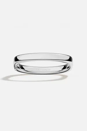 Bold Silver Square Bangle