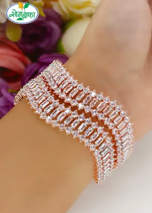 BOLD WAVES DIAMOND BANGLES