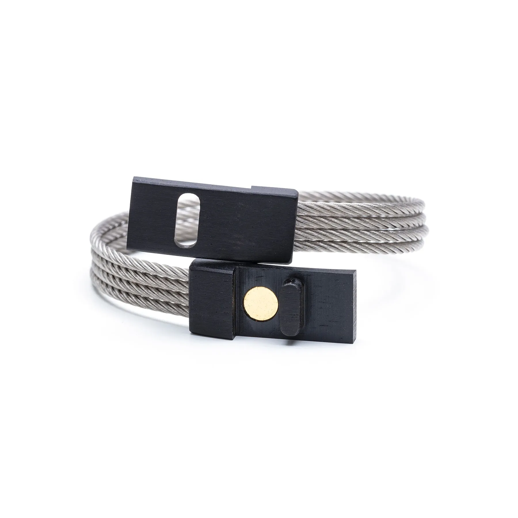 Bracelet - Wooden Clasp with Stainless Steel Band