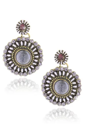 BYZANTINE Purple Earrings