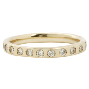 Canary Diamond Eternity Band