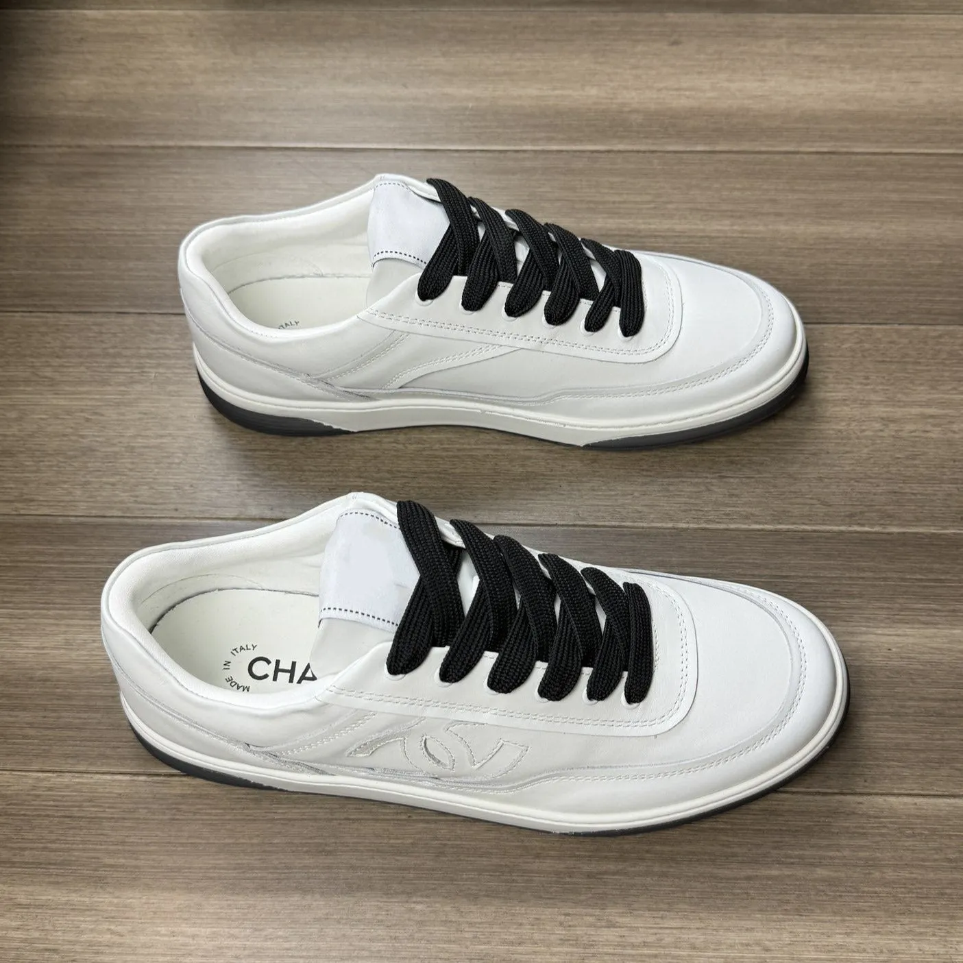 CC TRAINERS CALFSKIN WHITE