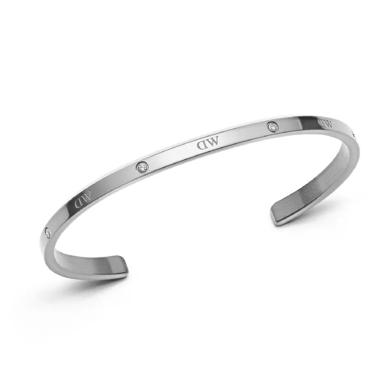 Daniel Wellington Classic Lumine Cuff Bangle Silver