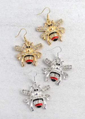 Dazzling Bee Earrings