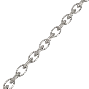 Diamond Fashion Link Bracelet in Sterling Silver