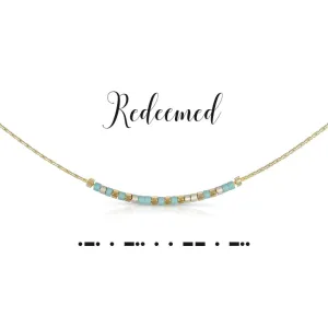 Dot & Dash Morse Code Necklace - Redeemed