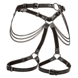 Euphoria Multi Chain Vegan Leather Thigh Harness