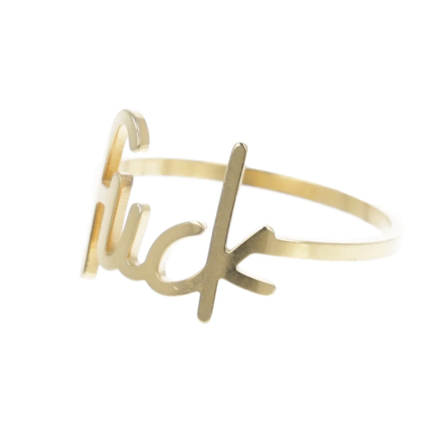 F*ck Ring (Gold Plated)