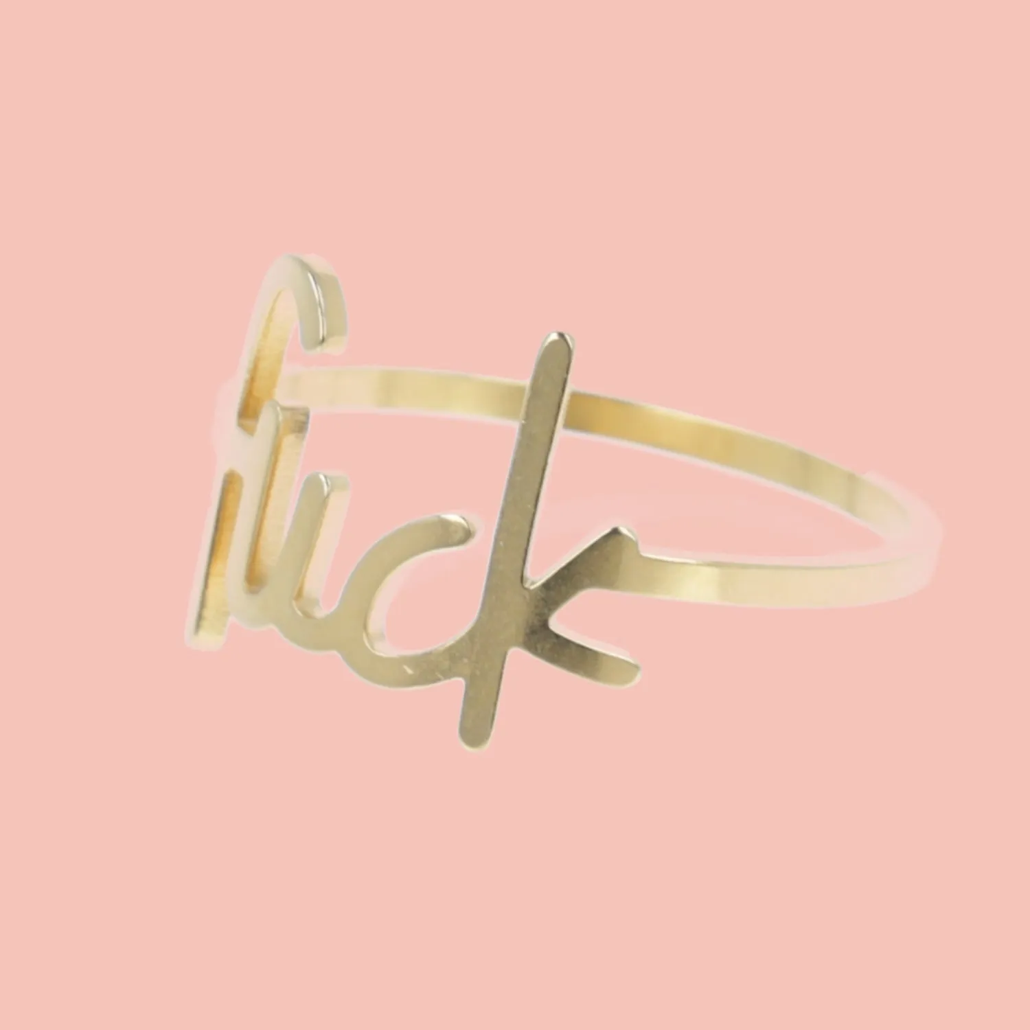 F*ck Ring (Gold Plated)