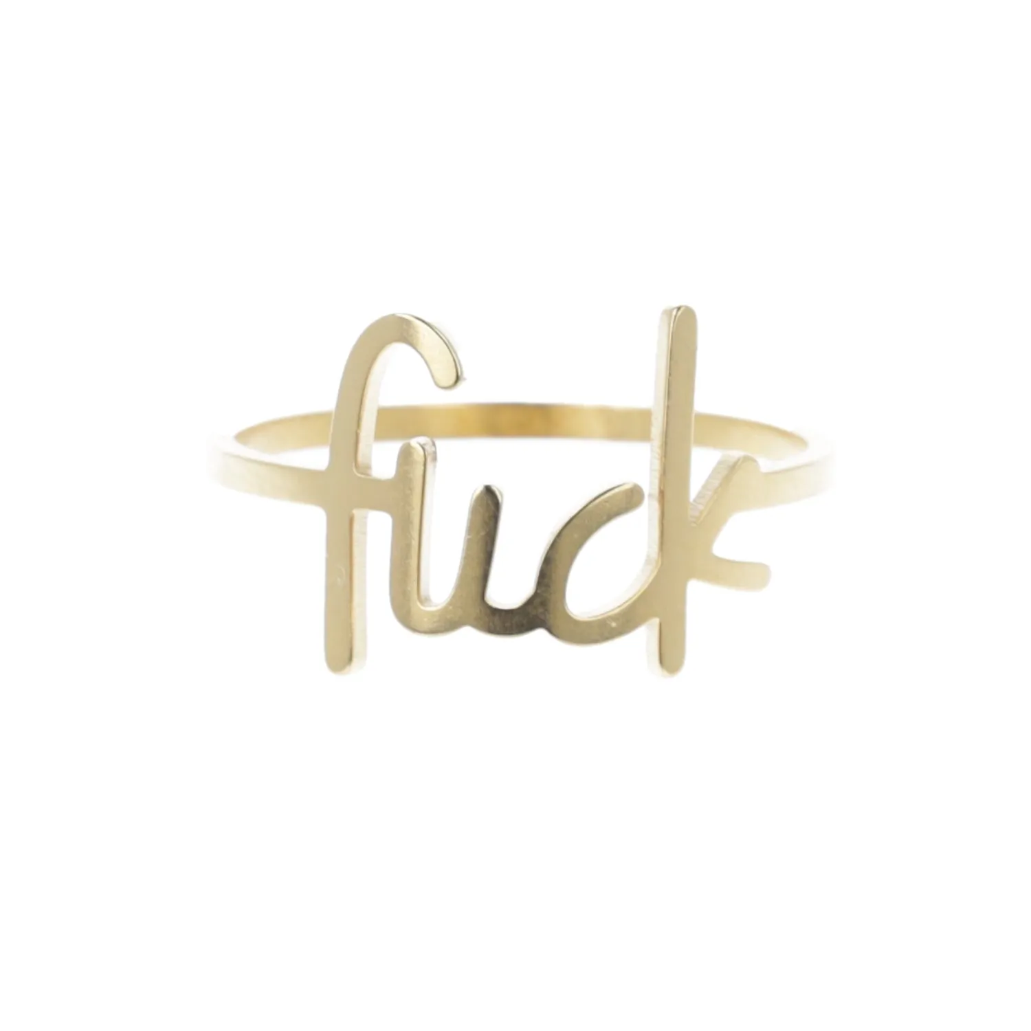 F*ck Ring (Gold Plated)