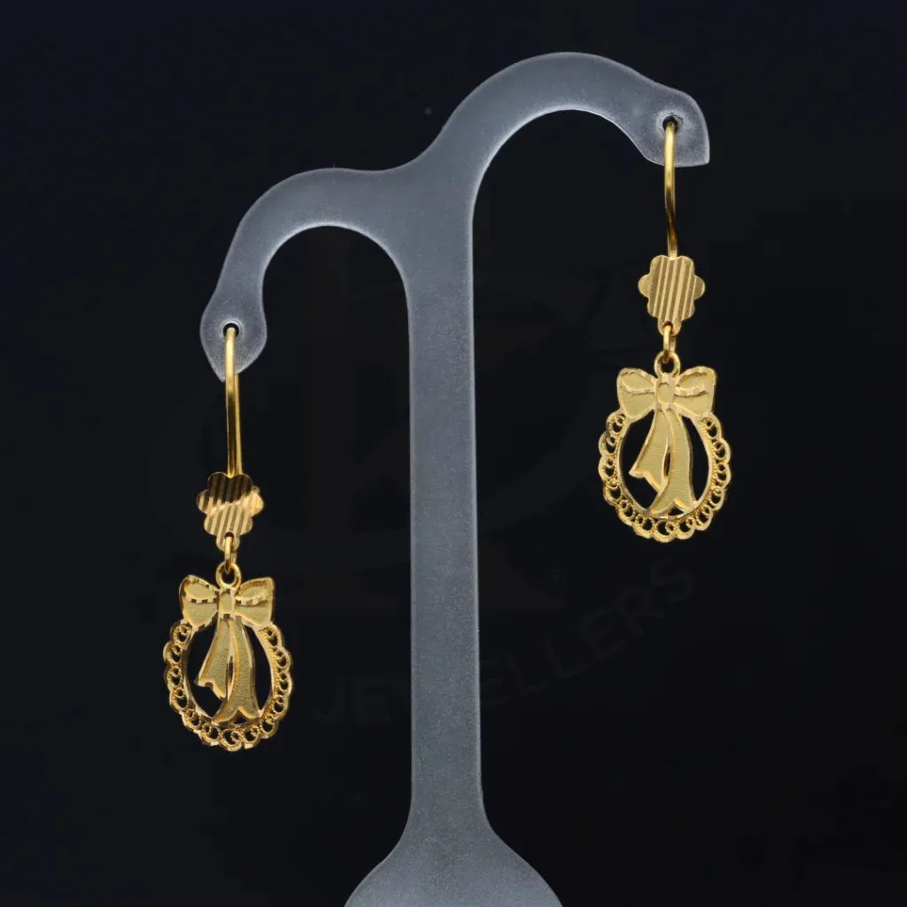 Gold Stylish Earring 21KT - FKJERN21K7755