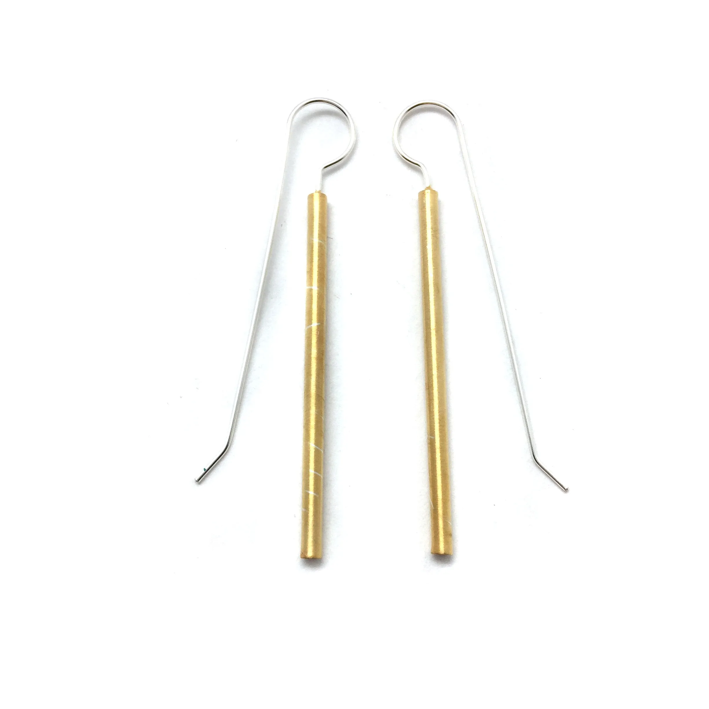 Gold Tubing Earring