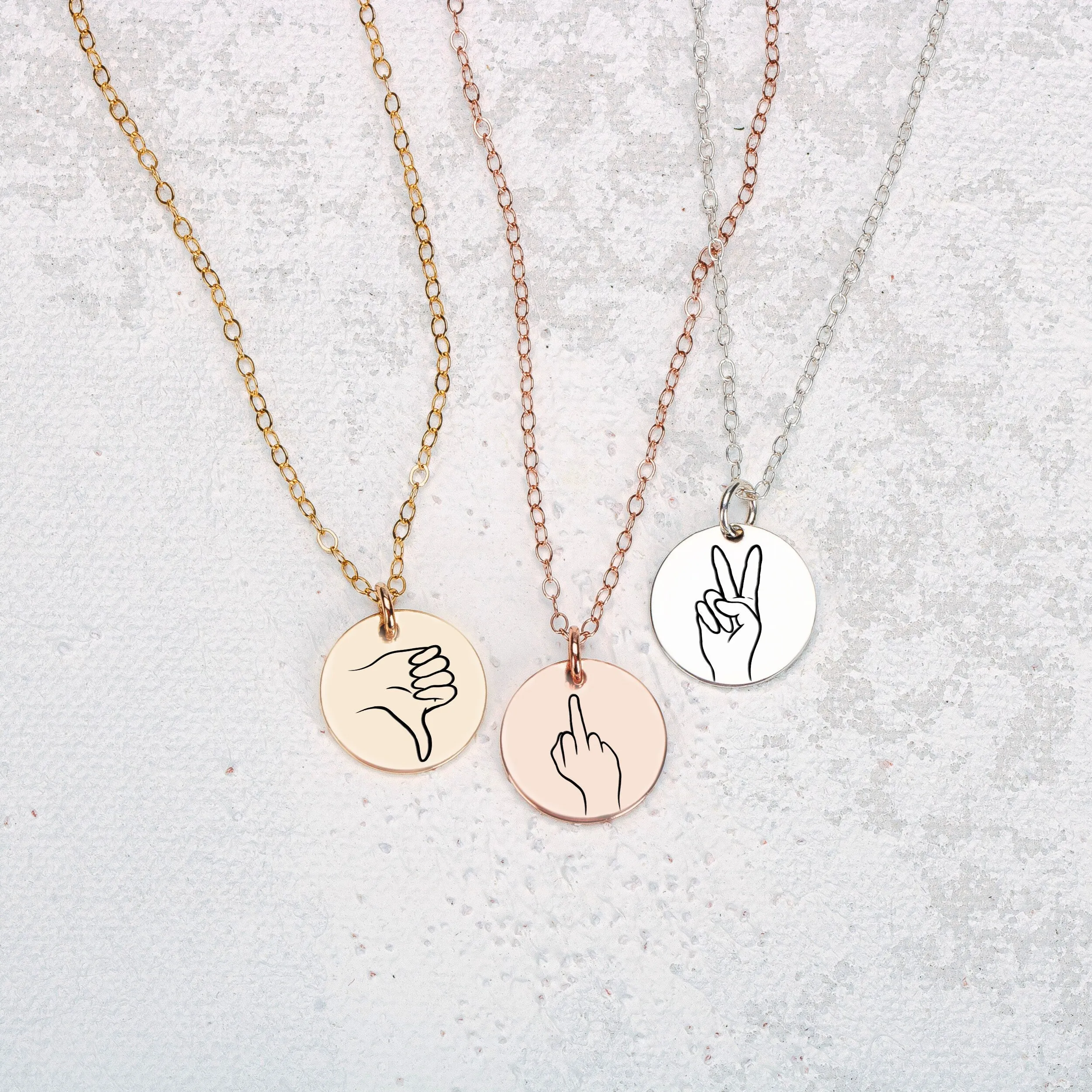 Hand Gesture Necklace