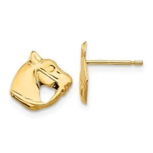 Horse Head Post Stud Earrings