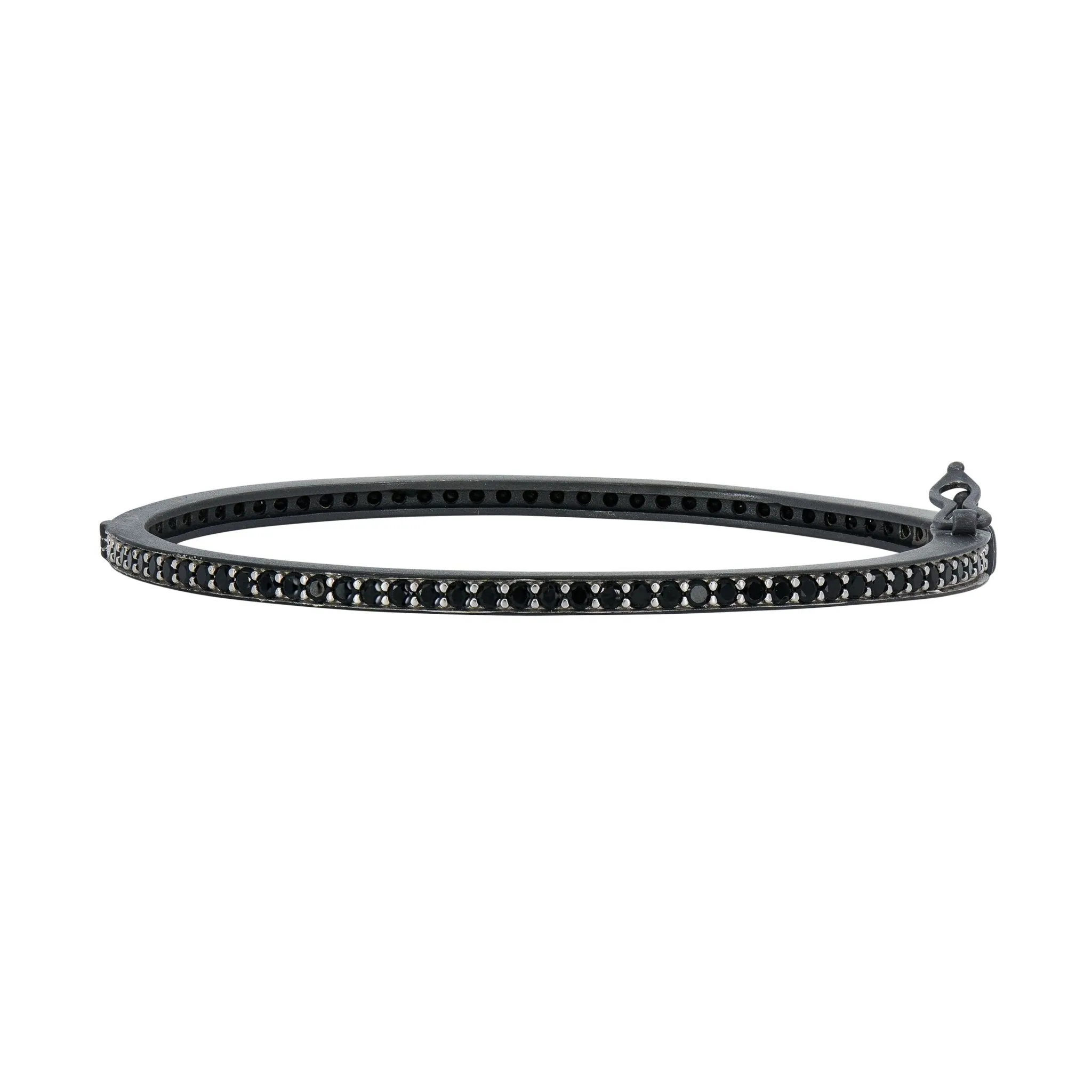 Industrial Finish Ribbed Metro 5-Stack Hinge Bracelet