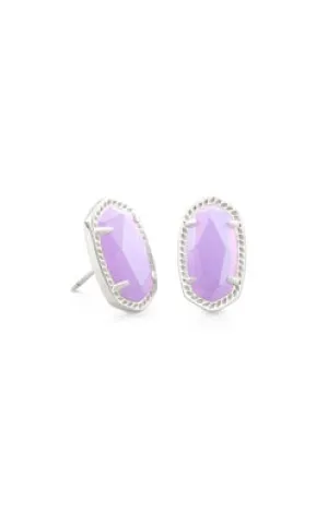 Kendra Scott Ellie Earrings - Lilac & Silver