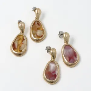 Marble Drop Earrings