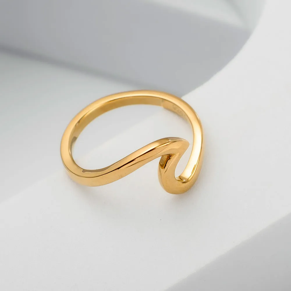 Molto Initial Charm Pendants   Molto Wave Ring