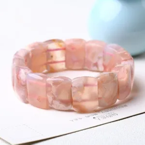 Natural Cherry Agate Chunk Bracelet