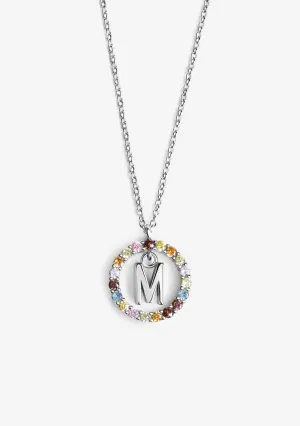 Necklace Iniziale Letter M Silver