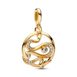 Pandora ME Pavé Snake Medallion