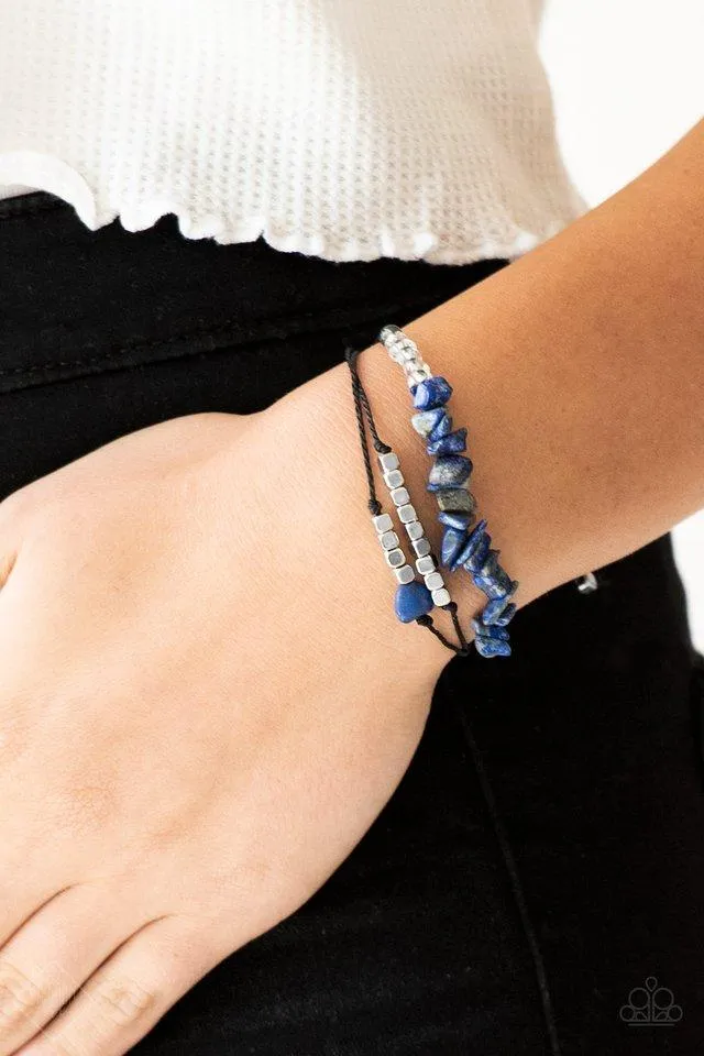 Paparazzi Bracelet ~ Nature Novice - Blue