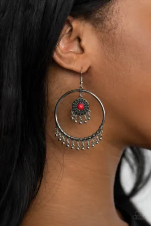 Paparazzi Earring ~ Sunny Equinox - Red