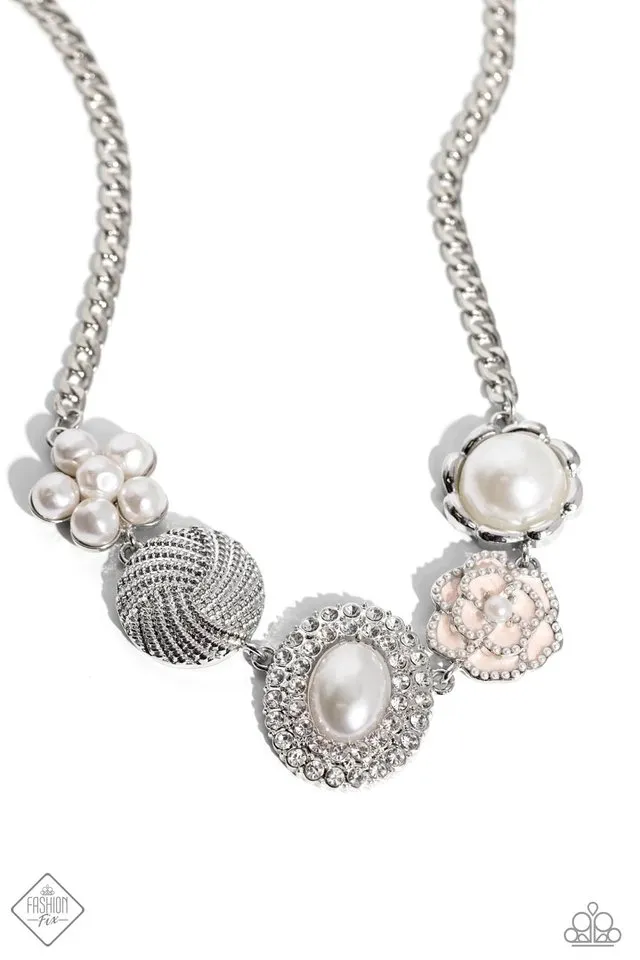 Paparazzi Necklace ~ Sophisticated Style - White