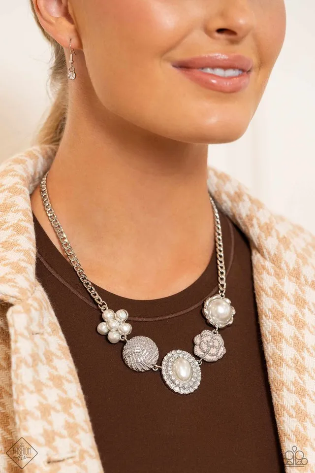 Paparazzi Necklace ~ Sophisticated Style - White