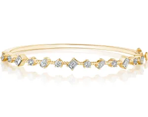 Penny Preville Mixed Shape Diamond Bangle Bracelet