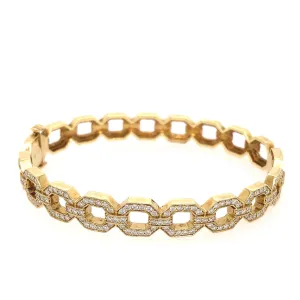 Penny Preville Open Link Diamond Bangle Bracelet