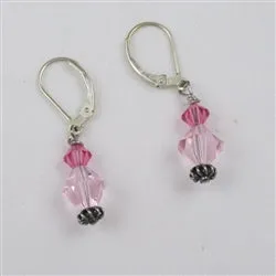 Pink Crystal Earrings