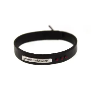 Pure Strength Leather Bracelet