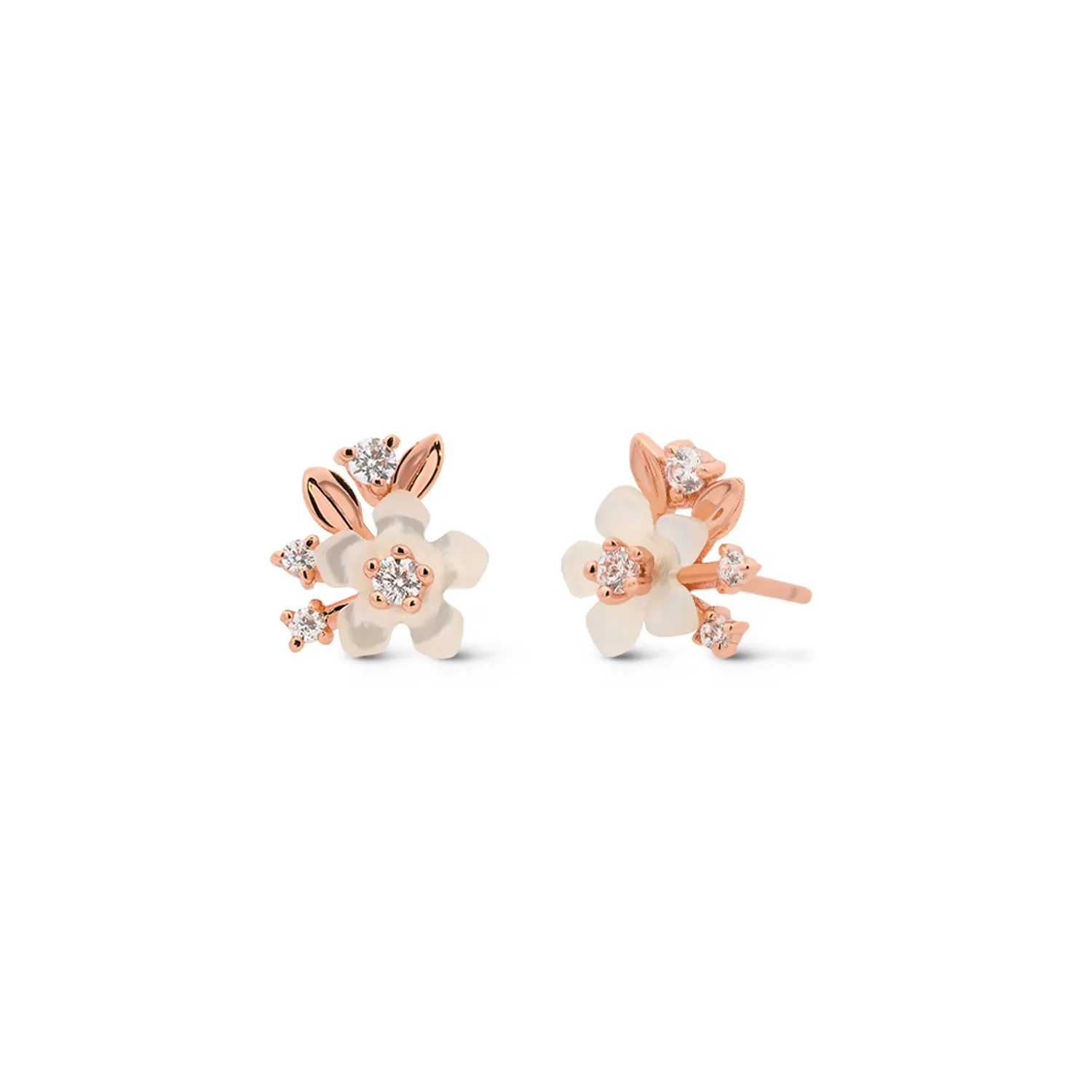 Rose Gold Victoria Studs