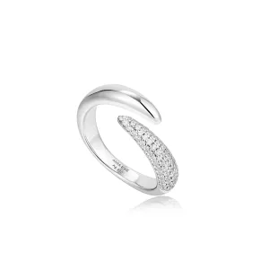 Silver Sparkle Adjustable Wrap Ring