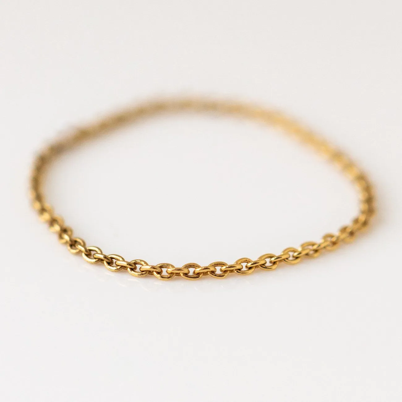 Solid Gold Chain Ring