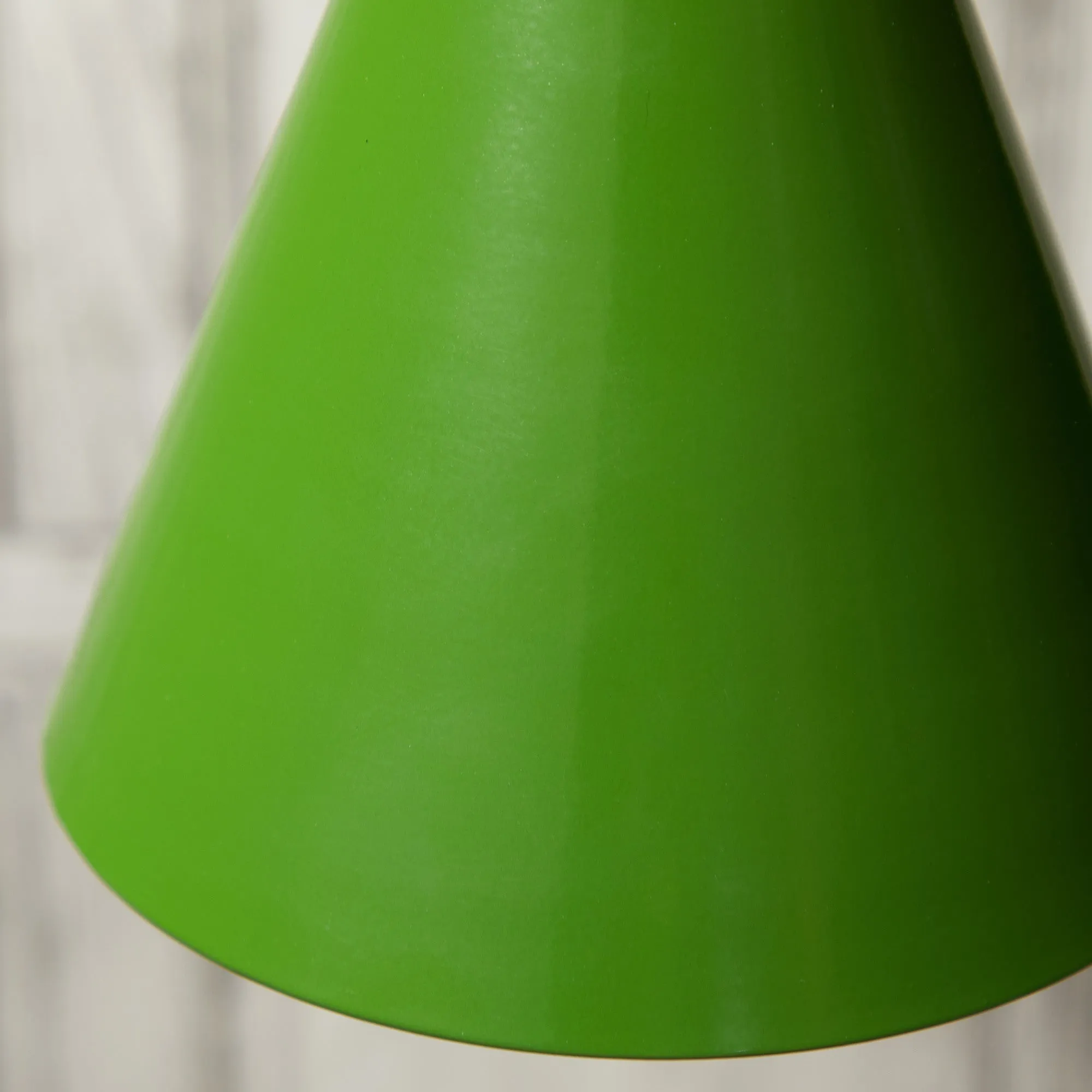 Stanlette pendant shade in green with copper interior