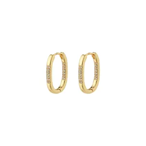 Star Recycled Hoops | Gold Plated