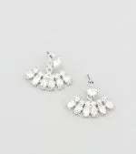 Stella Silver Crystal Ear Jackets