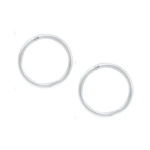 Sterling Silver 14mm Sleeper Earrings